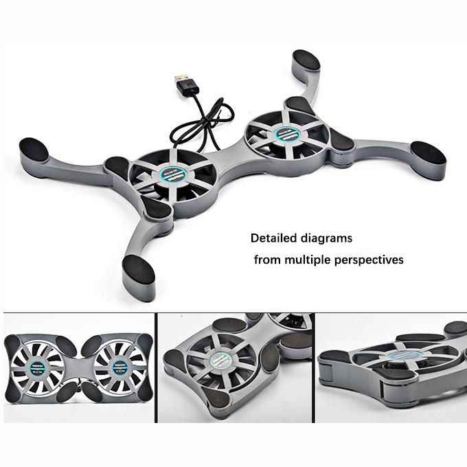Foldable Laptop Cooling Fans Notebook Computers Cooling Pads Cooler Stand image - mobimarket